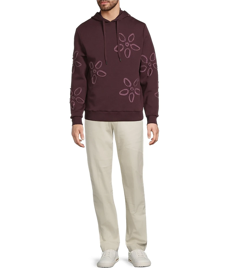 Murano In the Ferns Collection Slim Fit Applique Long Sleeve Hoodie