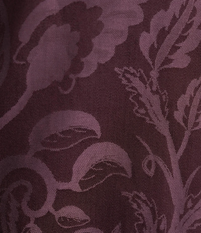 Murano In the Ferns Collection Slim Fit Floral Jacquard Long Sleeve Woven Shirt