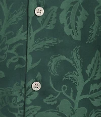 Murano In the Ferns Collection Slim Fit Floral Jacquard Long Sleeve Woven Shirt