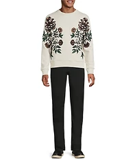 Murano In the Ferns Collection Slim Fit Floral Neoprene Sweatshirt