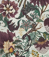 Murano In the Ferns Collection Slim Fit Floral Print Long Sleeve Woven Shirt