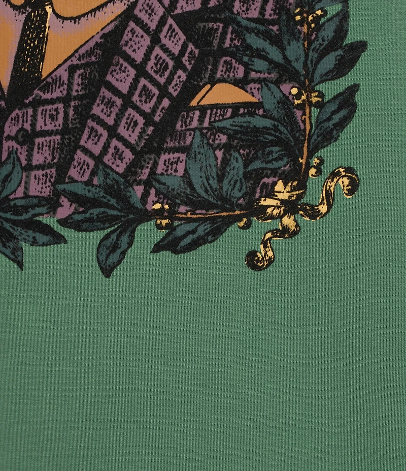 Murano In the Ferns Collection Slim Fit Fox Graphic Neoprene Sweatshirt