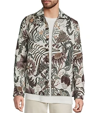Murano In the Ferns Collection Slim Fit Jacquard Shirt Jacket
