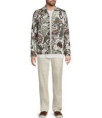 Murano In the Ferns Collection Slim Fit Jacquard Shirt Jacket