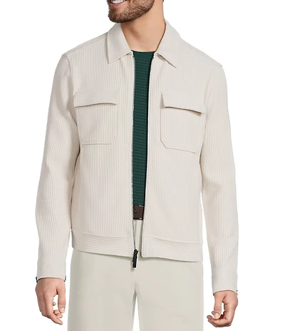 Murano In the Ferns Collection Slim Fit Ottoman Shirt Jacket