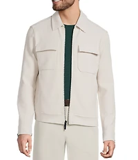 Murano In the Ferns Collection Slim Fit Ottoman Shirt Jacket