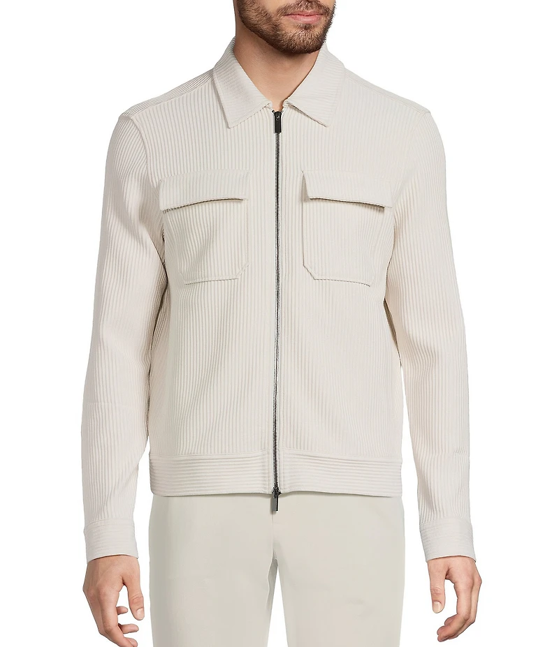 Murano In the Ferns Collection Slim Fit Ottoman Shirt Jacket