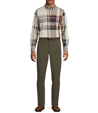 Murano In the Ferns Collection Slim Fit Plaid Print Long Sleeve Woven Shirt