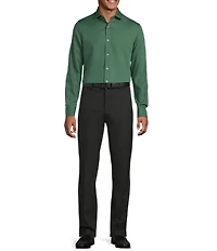 Murano In the Ferns Collection Slim Fit Solid Long Sleeve Woven Shirt