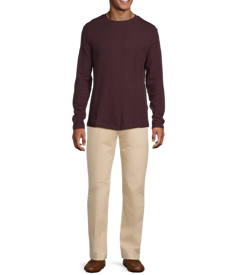 Murano In the Ferns Collection Slim Fit Textured Long Sleeve T-Shirt