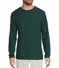 Murano In the Ferns Collection Slim Fit Textured Long Sleeve T-Shirt