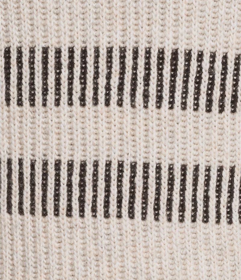 Murano In the Ferns Collection Striped Crew Neck Sweater