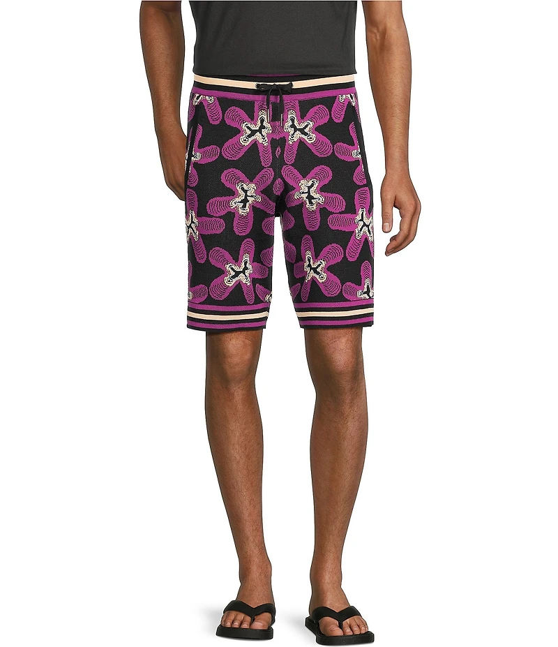 Murano Interdimensional Collection Geo Jacquard 8#double; Inseam Shorts