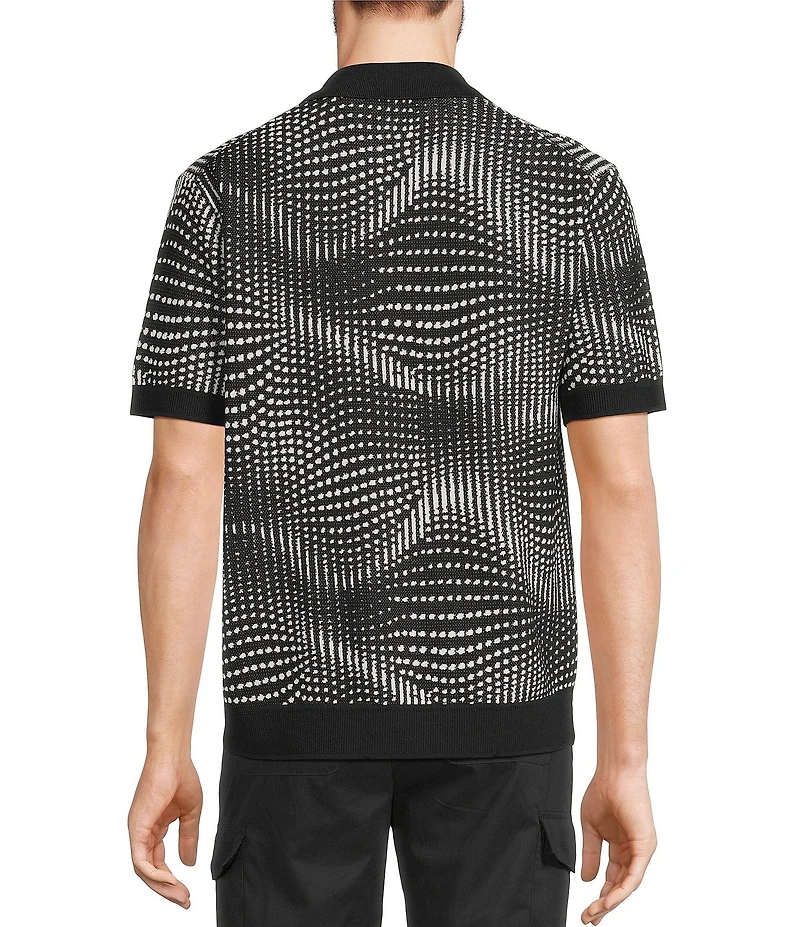 Murano Interdimensional Collection Jacquard Short Sleeve Woven Camp Shirt