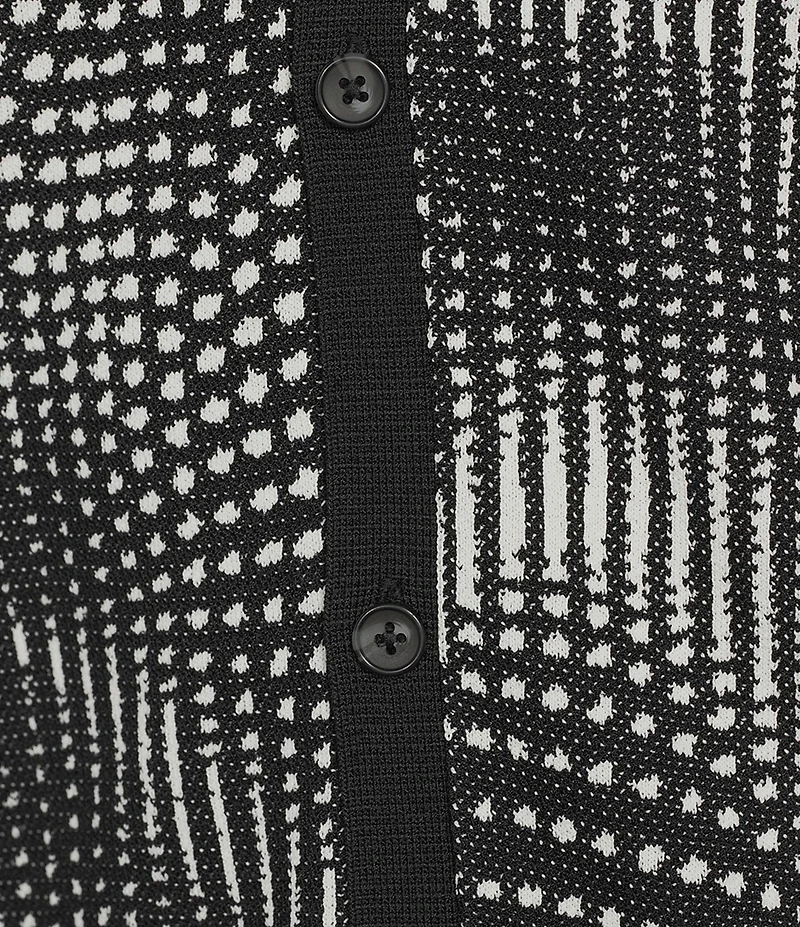 Murano Interdimensional Collection Jacquard Short Sleeve Woven Camp Shirt