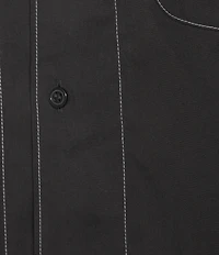 Murano Interdimensional Collection Slim Fit Contrast Stitch Short Sleeve Woven Shirt