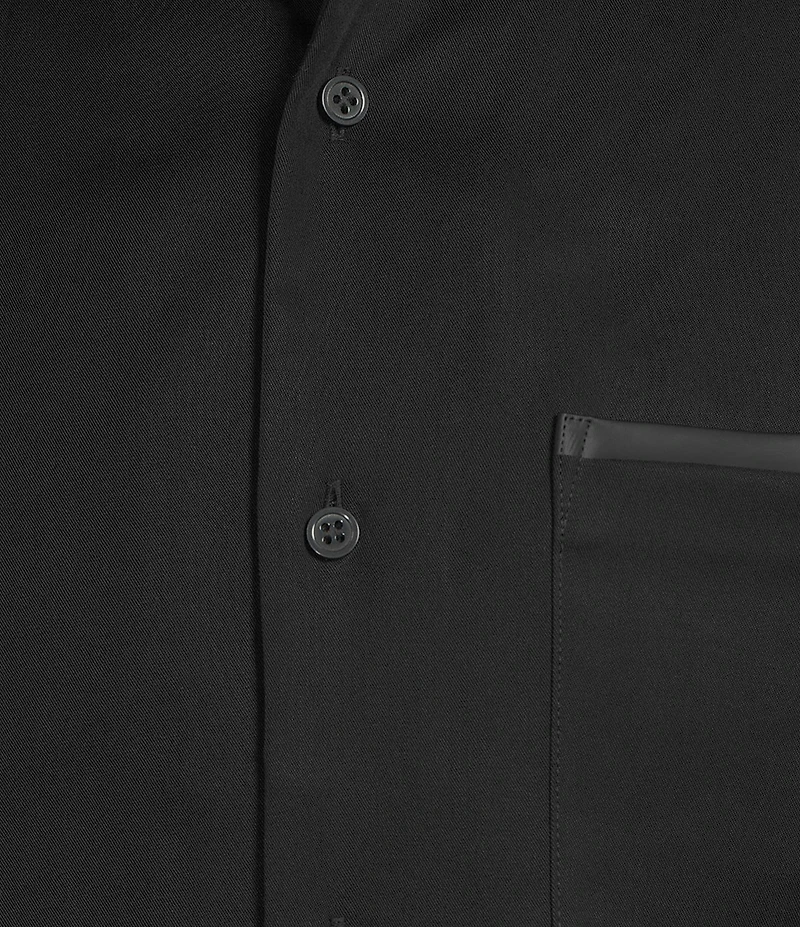 Murano Interdimensional Collection Slim Fit Heat Seal Short Sleeve Convertible Camp Shirt