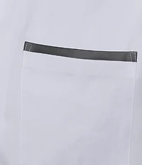 Murano Interdimensional Collection Slim Fit Heat Seal Short Sleeve Convertible Camp Shirt