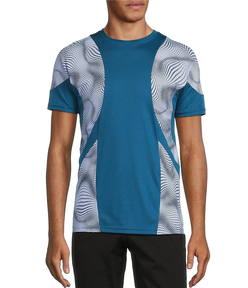 Murano Interdimensional Collection Slim Fit Pieced Short Sleeve Crew Neck T-Shirt