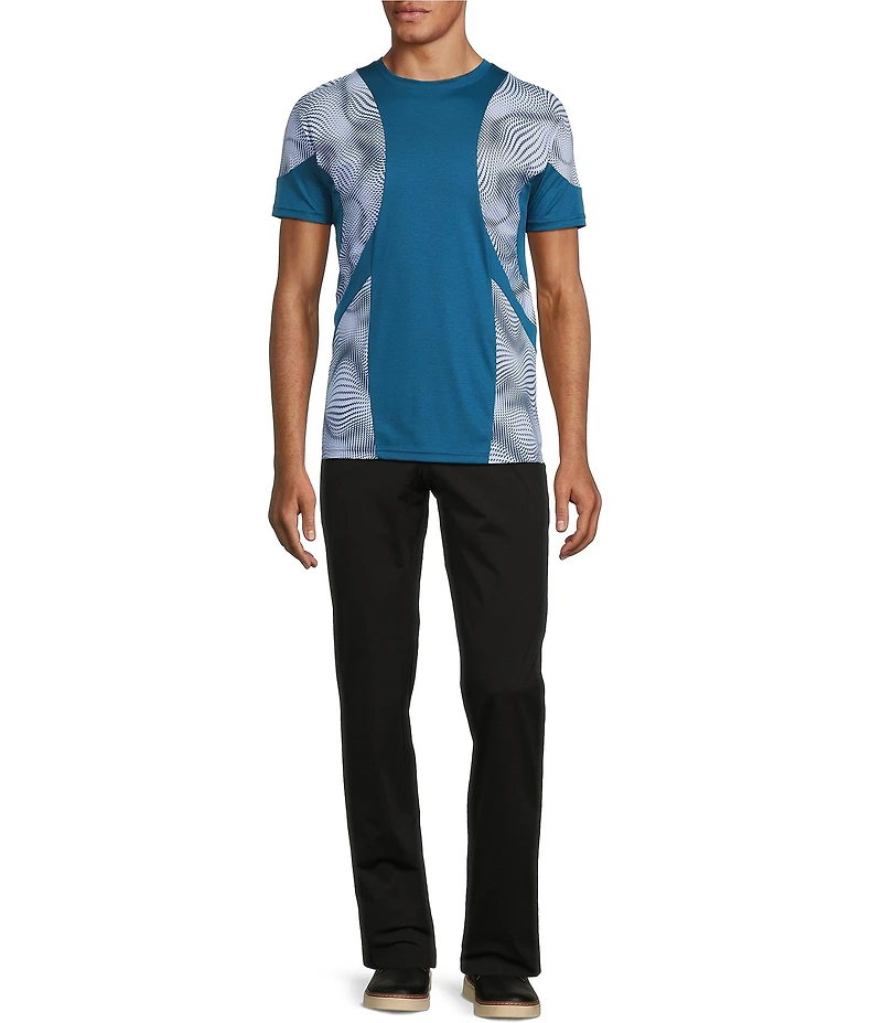Murano Interdimensional Collection Slim Fit Pieced Short Sleeve Crew Neck T-Shirt