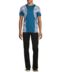 Murano Interdimensional Collection Slim Fit Pieced Short Sleeve Crew Neck T-Shirt