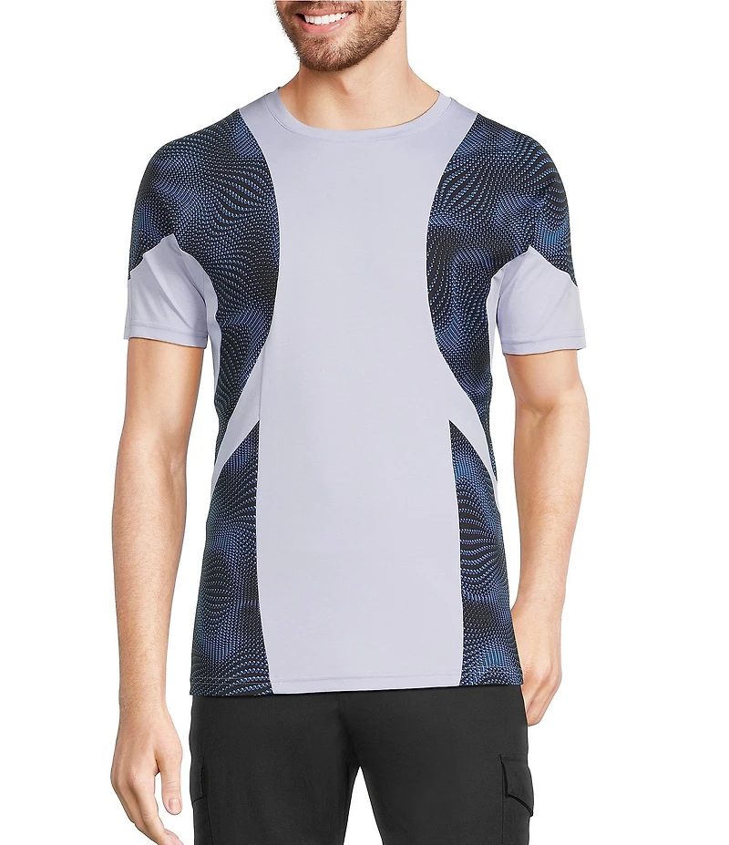 Murano Interdimensional Collection Slim Fit Pieced Short Sleeve Crew Neck T-Shirt