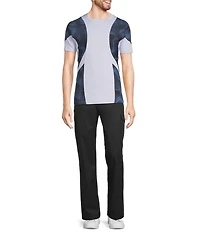Murano Interdimensional Collection Slim Fit Pieced Short Sleeve Crew Neck T-Shirt