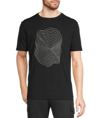 Murano Interdimensional Collection Slim Fit Spiral Screen Print Short Sleeve T-Shirt