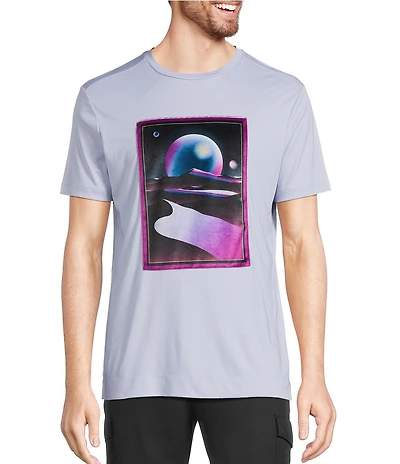 Murano Interdimensional Collection Slim Fit Velour Patch Screen Print Short Sleeve T-Shirt
