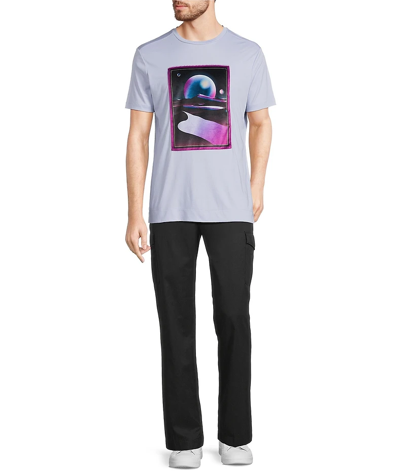 Murano Interdimensional Collection Slim Fit Velour Patch Screen Print Short Sleeve T-Shirt