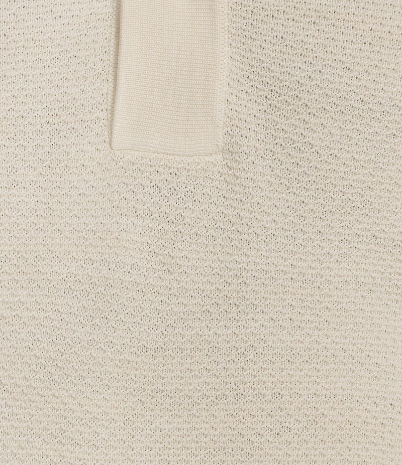 Murano Knit Solid Short Sleeve Polo Shirt