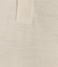 Murano Knit Solid Short Sleeve Polo Shirt