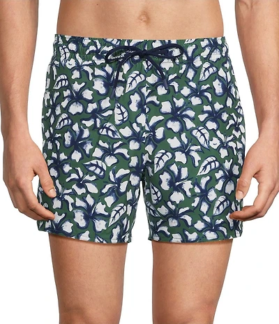 Murano Large Floral All-Over-Print 5#double; Swim Trunk