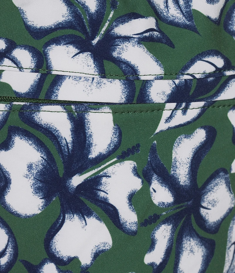 Murano Large Floral All-Over-Print 5#double; Swim Trunk