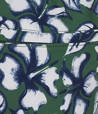 Murano Large Floral All-Over-Print 5#double; Swim Trunk