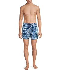 Murano Large Tile Print Cabana Swim Trunks