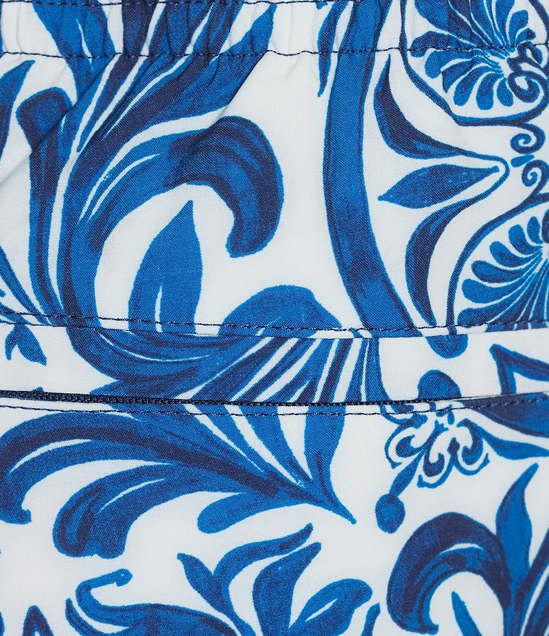 Murano Large Tile Print Cabana Swim Trunks