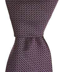Murano Legend Solid/Non-Solid 3#double; Narrow Woven Silk Tie