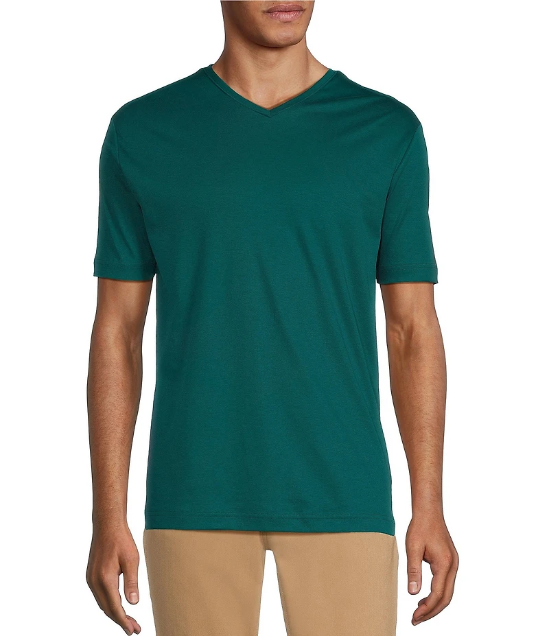 Murano Liquid Luxury Classic Fit Short Sleeve V-Neck T-Shirt