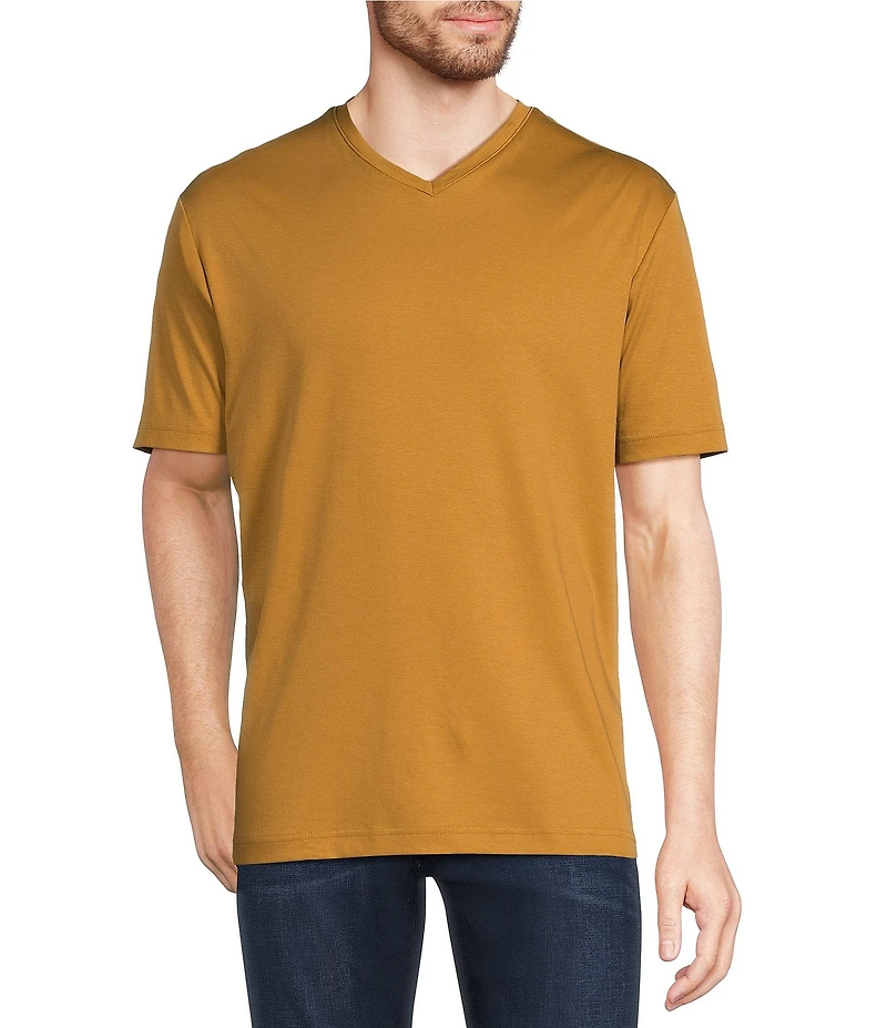Murano Liquid Luxury Classic Fit Short Sleeve V-Neck T-Shirt
