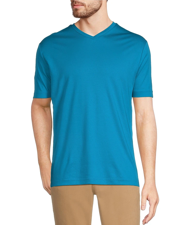 Murano Liquid Luxury Classic Fit Short Sleeve V-Neck T-Shirt