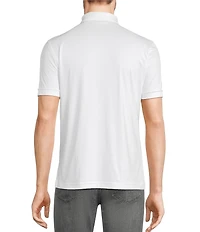 Murano Liquid Luxury Classic Fit Solid Coat Front Short Sleeve Woven Shirt