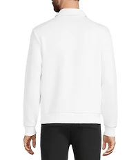 Murano Liquid Luxury Collection Slim Fit Neoprene Long Sleeve Polo Shirt