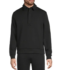 Murano Liquid Luxury Collection Slim Fit Neoprene Long Sleeve Polo Shirt