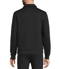 Murano Liquid Luxury Collection Slim Fit Neoprene Long Sleeve Polo Shirt