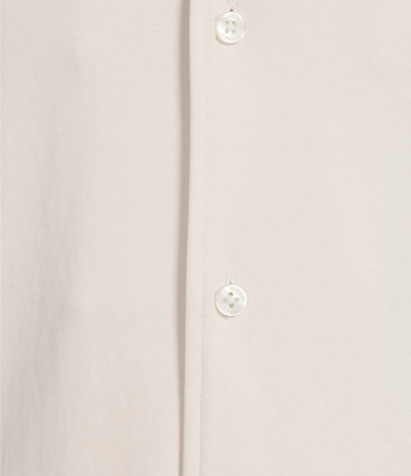 Murano Liquid Luxury Interlock Coat Front Short Sleeve Woven Shirt