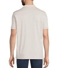 Murano Liquid Luxury Interlock Coat Front Short Sleeve Woven Shirt