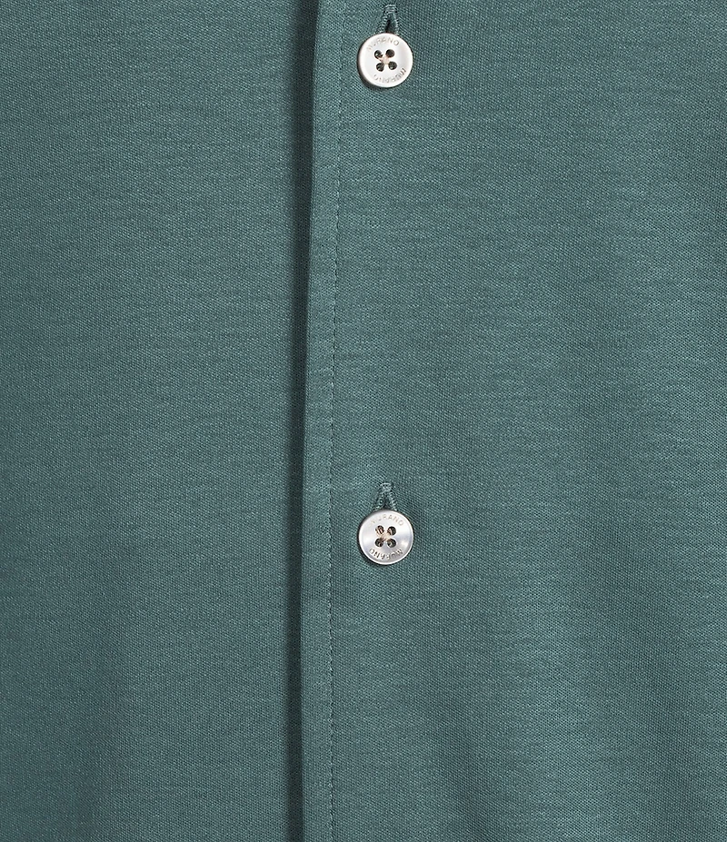 Murano Liquid Luxury Interlock Coat Front Short Sleeve Woven Shirt