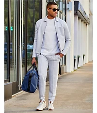 Murano Liquid Luxury Lucas Fit Solid Pintuck Jogger Pants