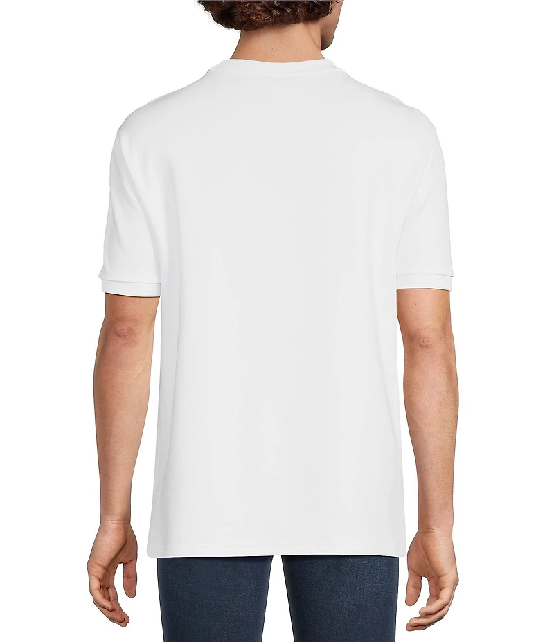 Murano Liquid Luxury Neoprene Crew Neck Short Sleeve Shirt
